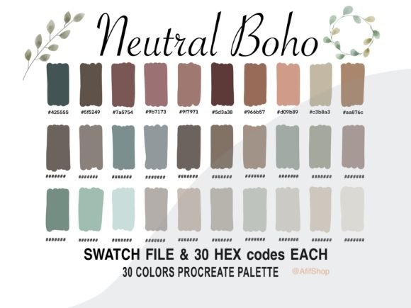 Download Neutral Boho Color Palette, IPad - Ipad Collection