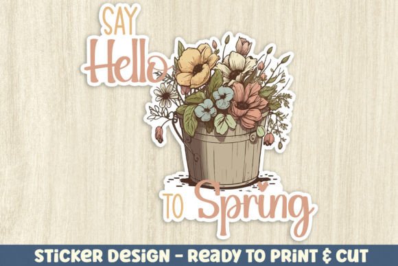 Download Spring Sticker Design - Premium Resources