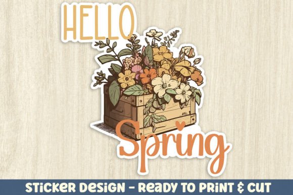 Download Spring Sticker Design - Premium Resources