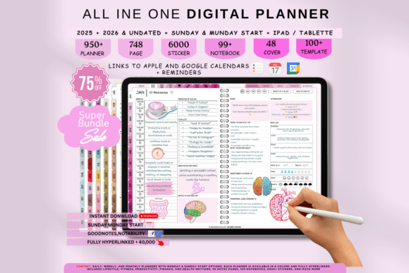 Download All in One IPad Digital Planner - Ipad Collection